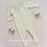 Enterizo Tricto Cuello Beige